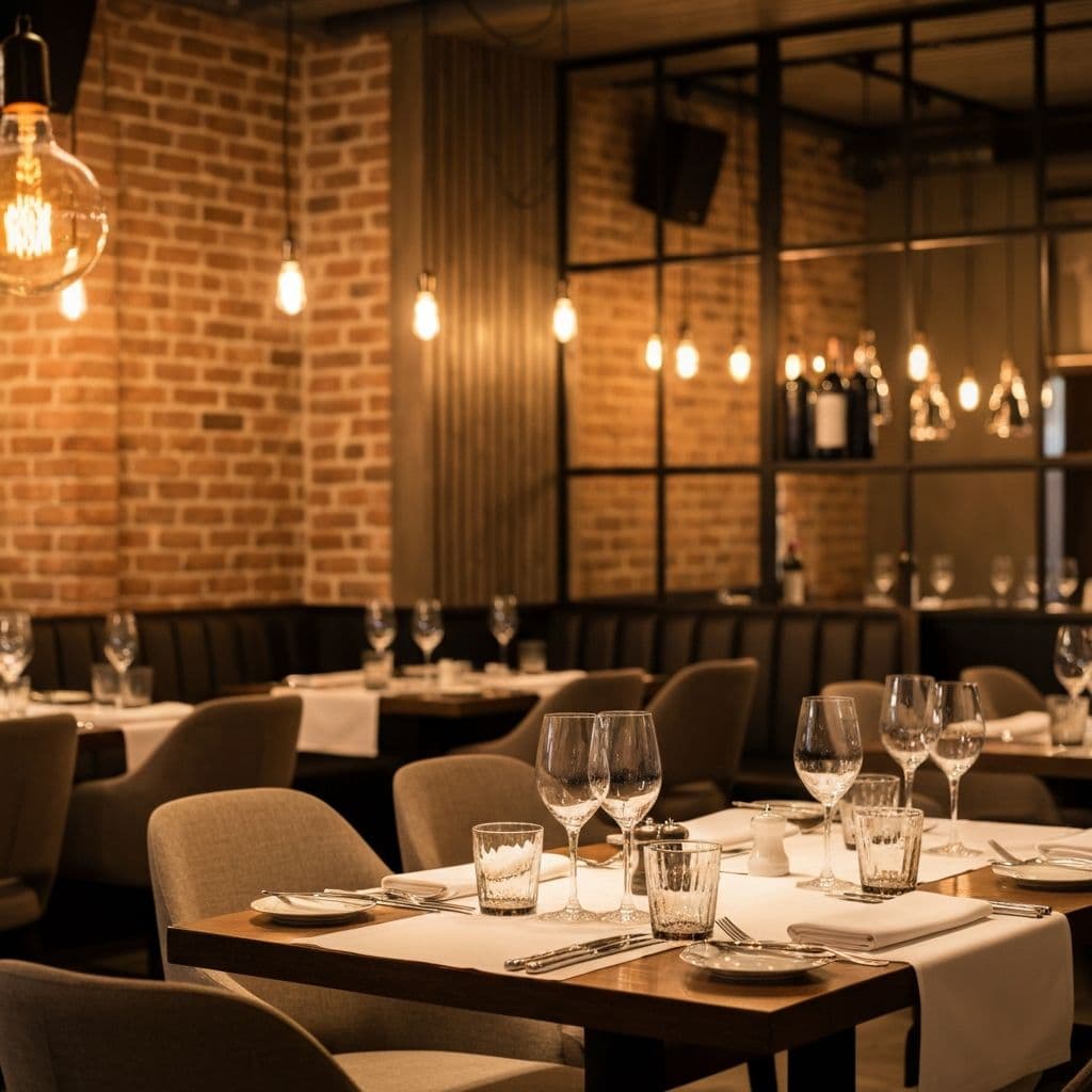 Interior de restaurante moderno