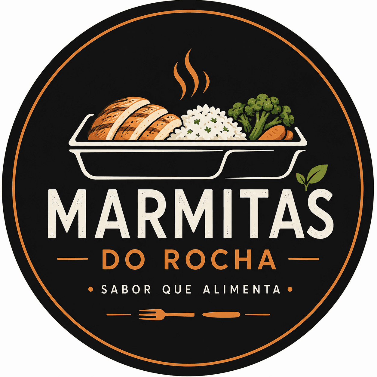 Logo Marmitas do Rocha